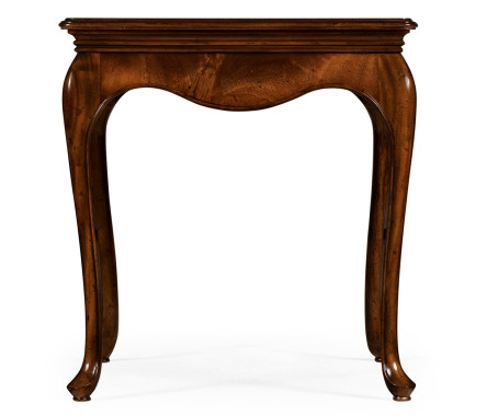 Square side table in antique mahogany