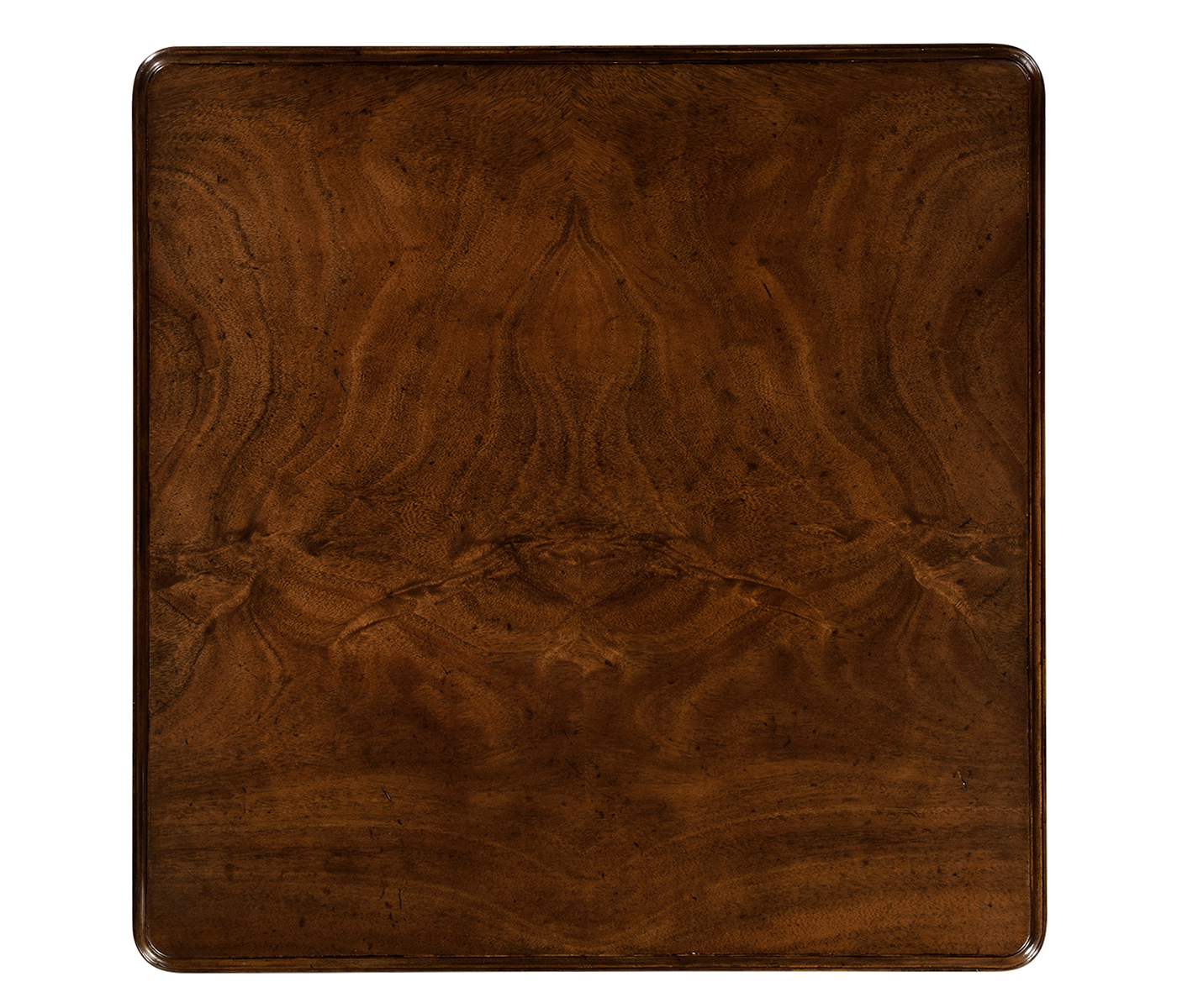 Square side table in antique mahogany