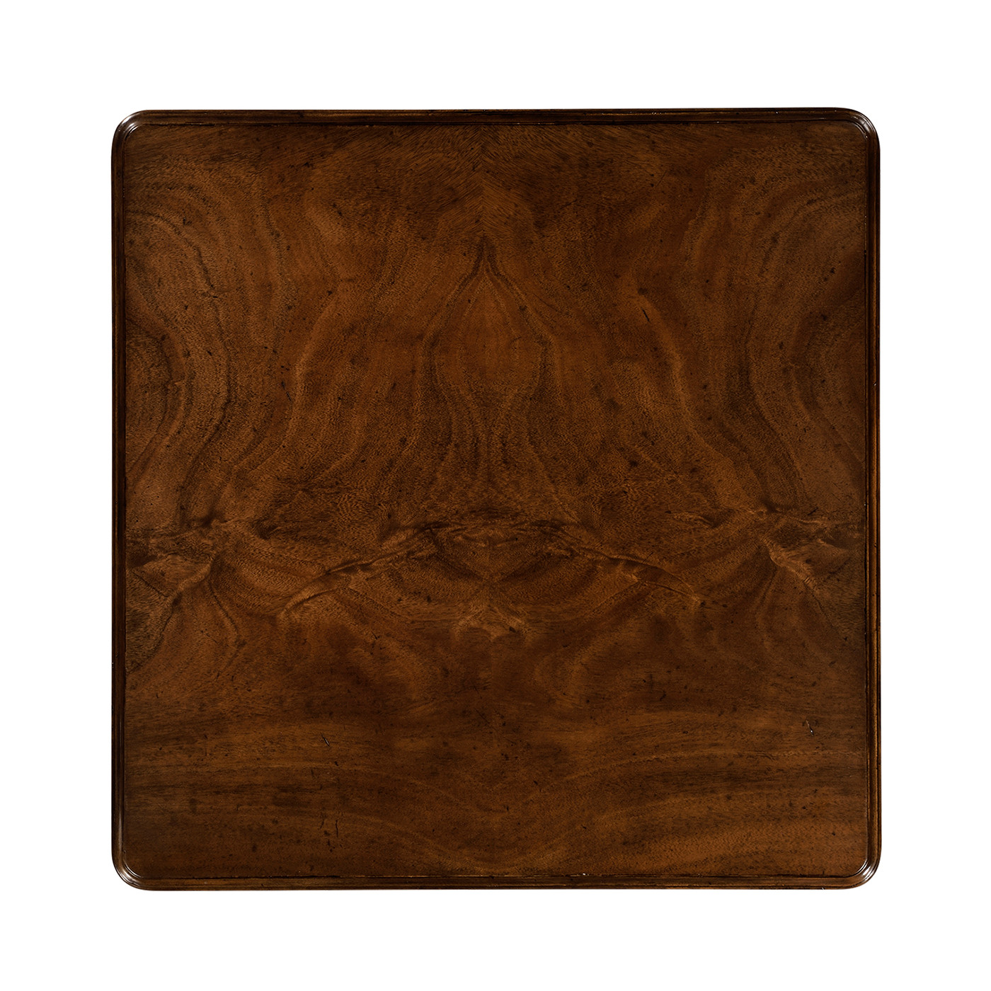 Square side table in antique mahogany