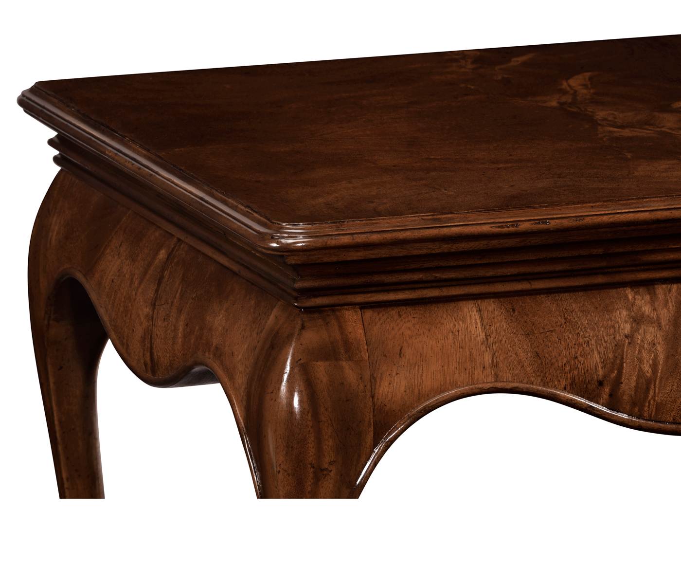 Square side table in antique mahogany