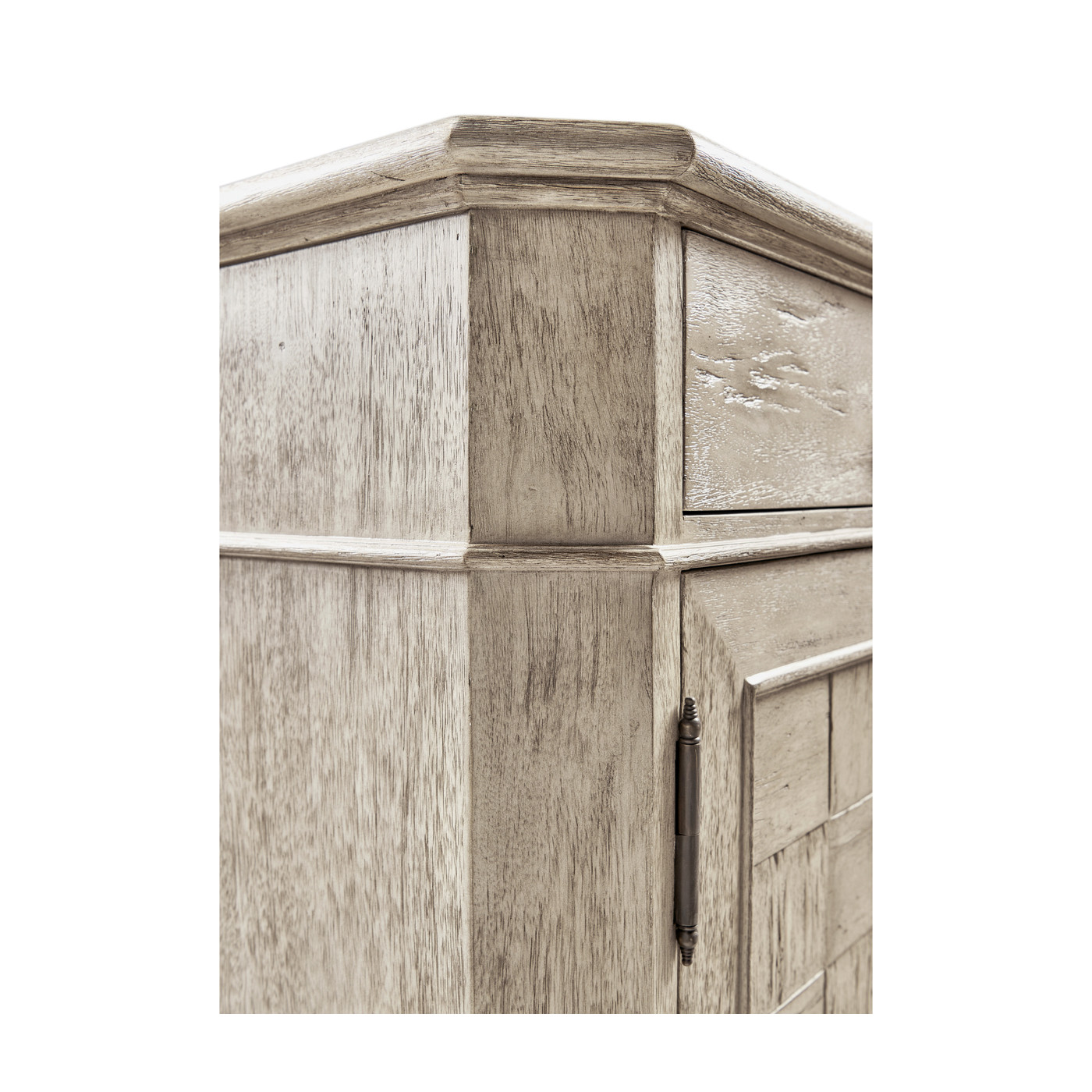 Rustic Grey Three Door Sideboard 65