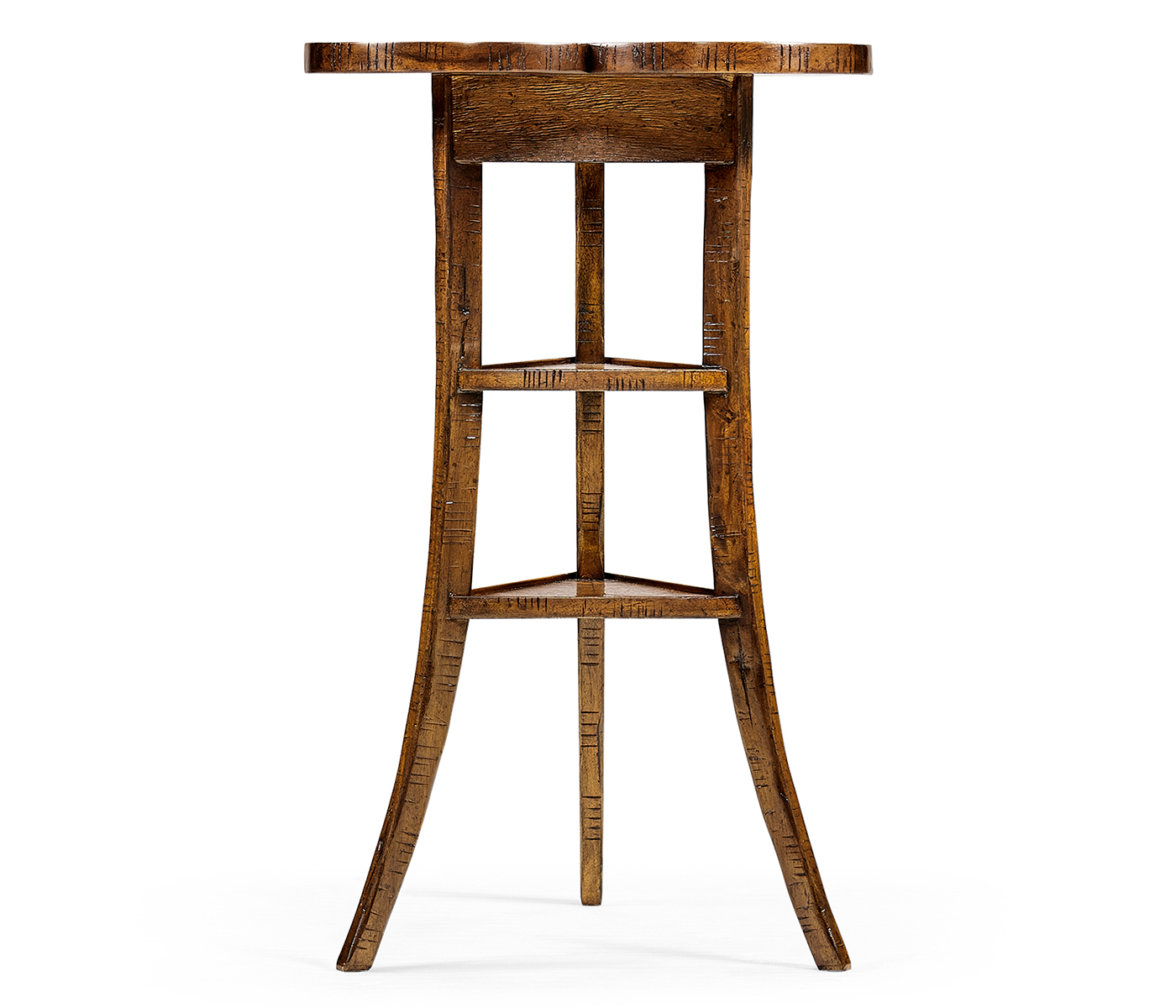 Trefoil Side Table in Country Walnut