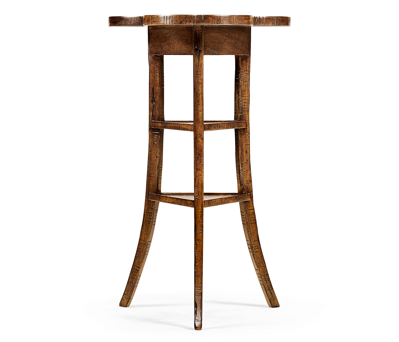 Trefoil Side Table in Country Walnut