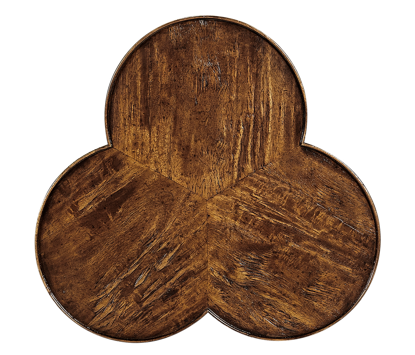 Trefoil Side Table in Country Walnut
