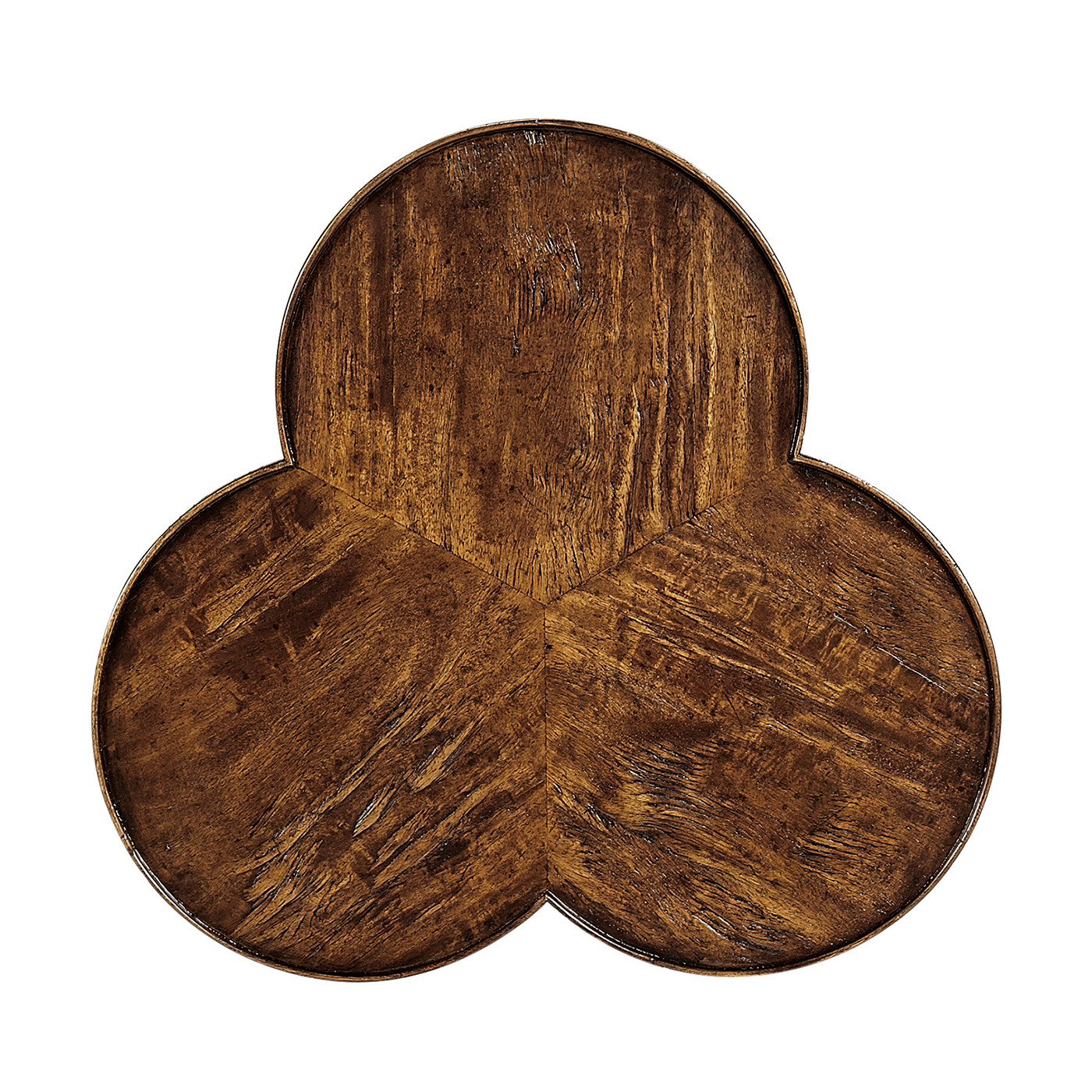 Trefoil Side Table in Country Walnut