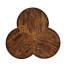 Trefoil Side Table in Country Walnut