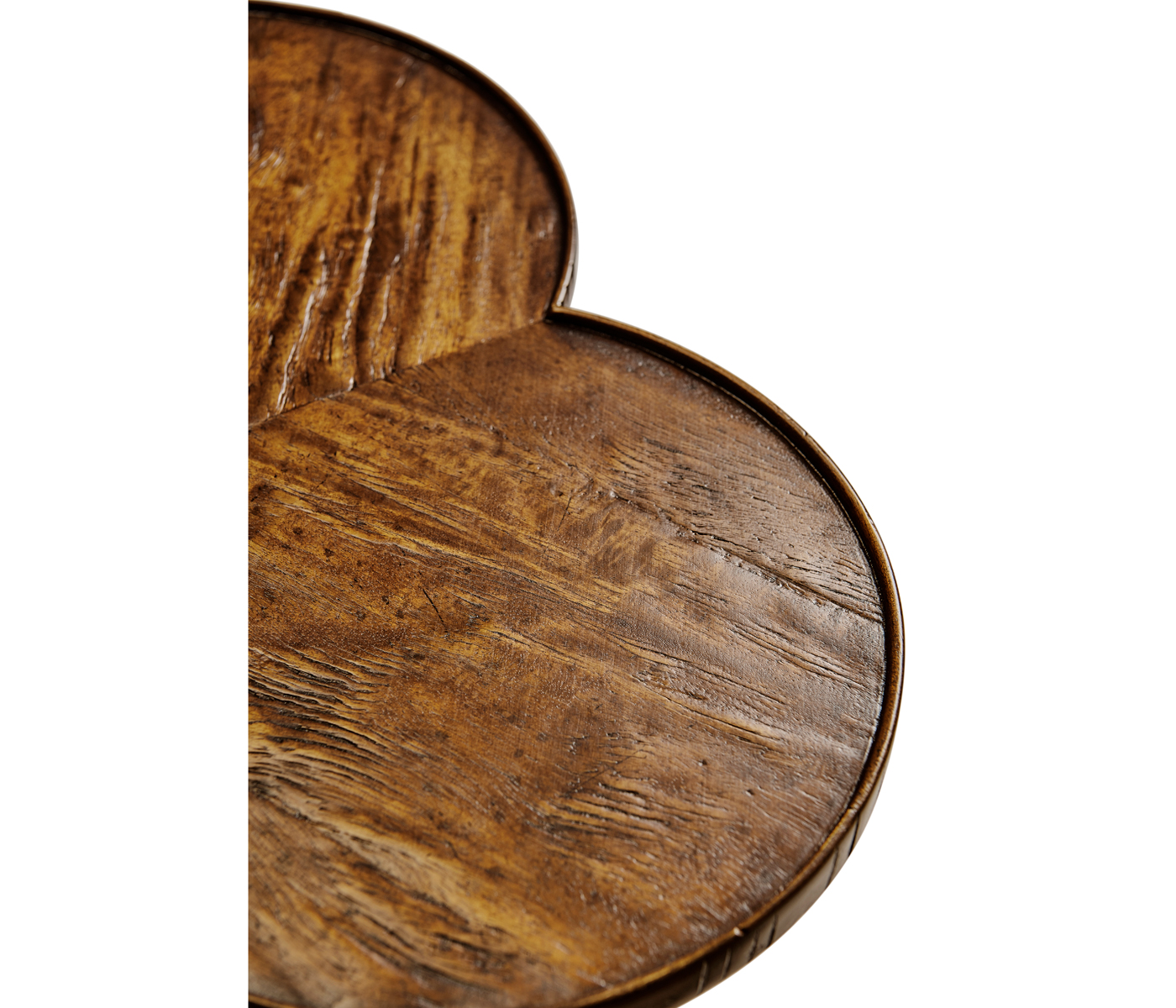 Trefoil Side Table in Country Walnut