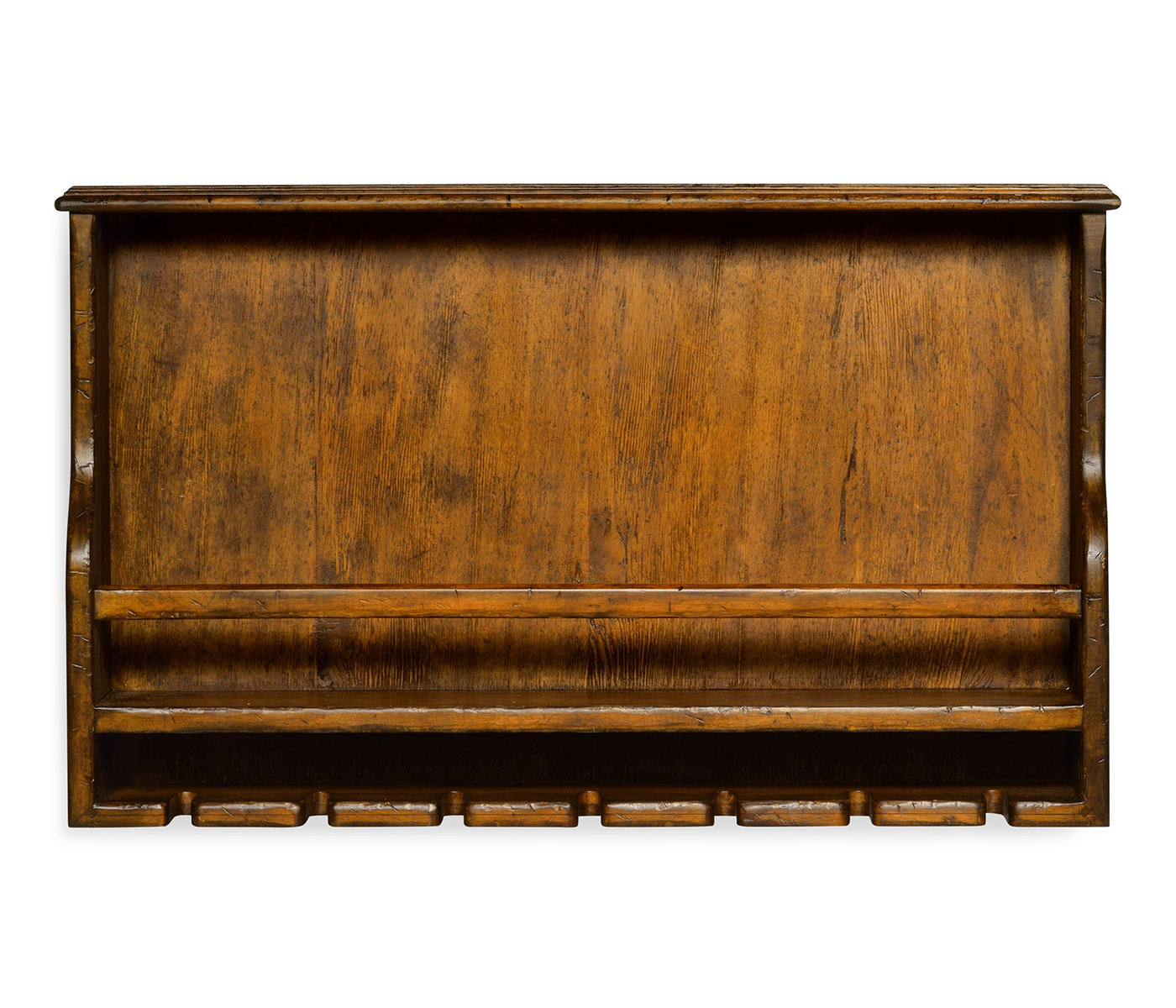 Wall Hanging Wine Rack in Country Walnut