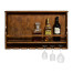 Wall Hanging Wine Rack in Country Walnut