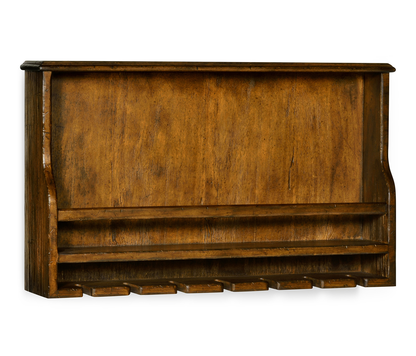 Wall Hanging Wine Rack in Country Walnut