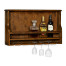 Wall Hanging Wine Rack in Country Walnut