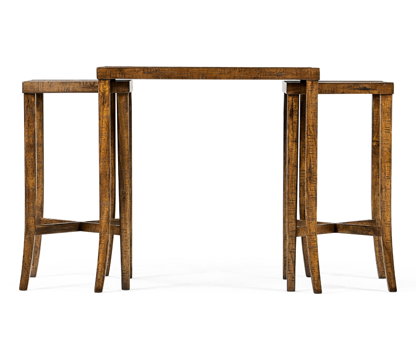 Nesting Cocktail Tables in Country Walnut