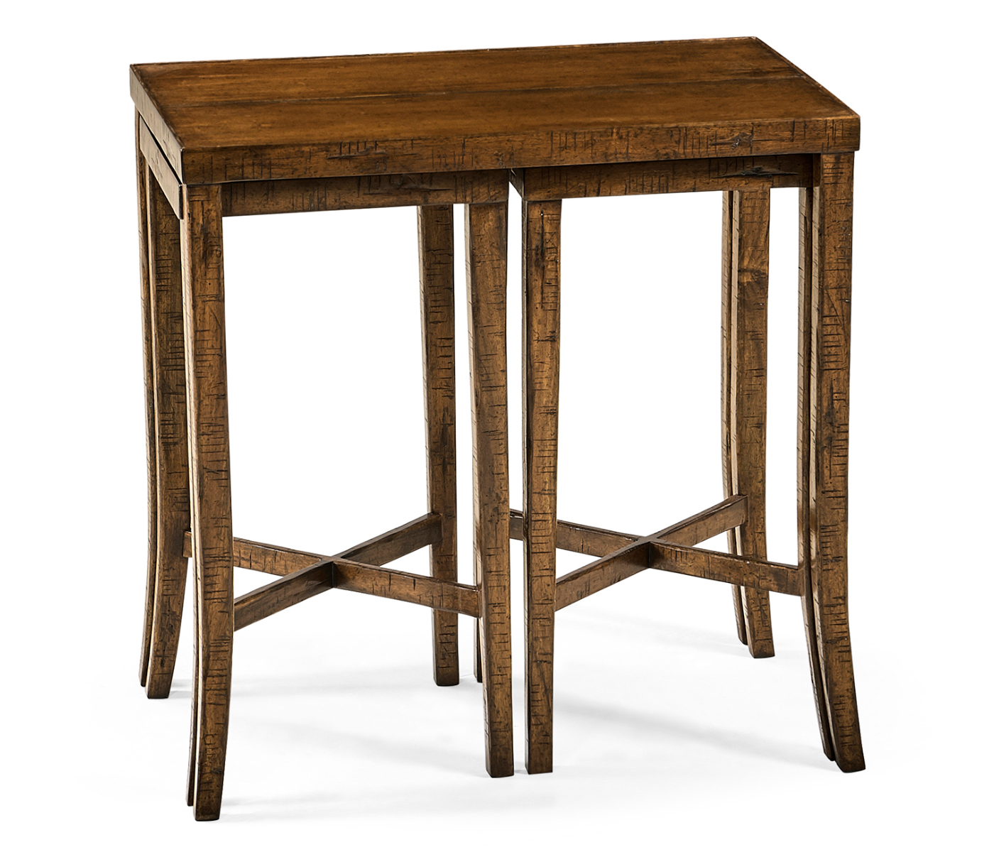 Nesting Cocktail Tables in Country Walnut