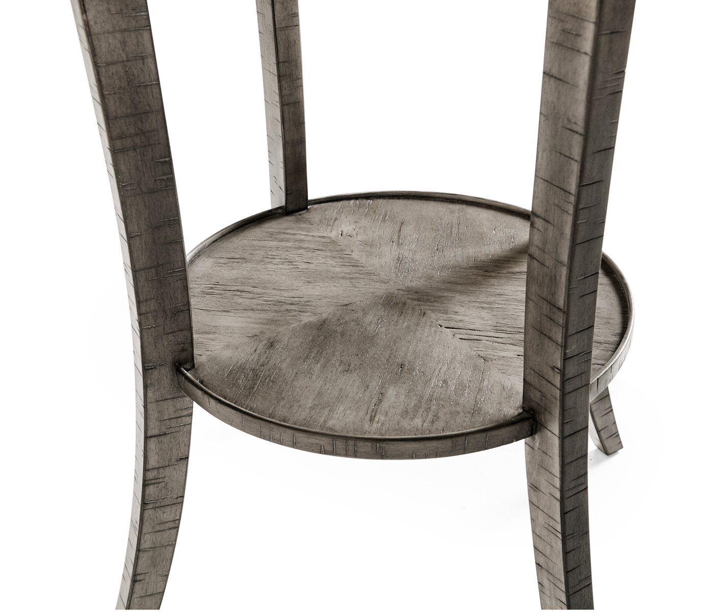 Quatrefoil Lamp Table in Antique Dark Grey