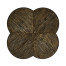 Quatrefoil Lamp Table in Dark Driftwood