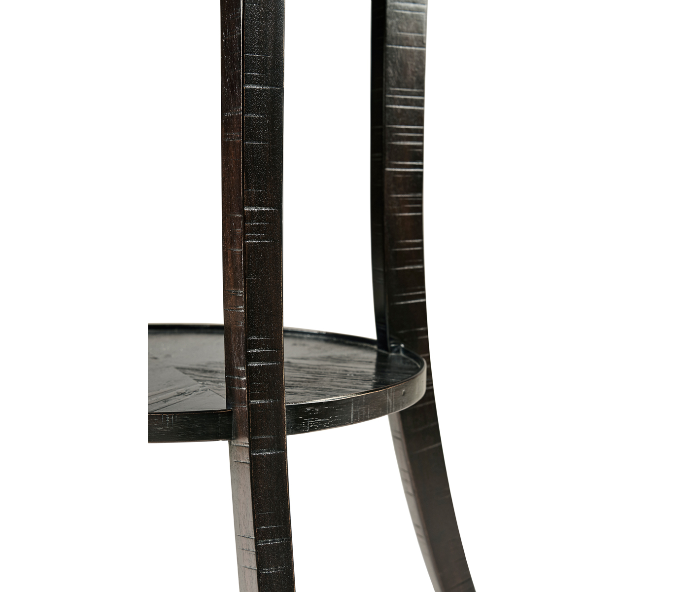 Quatrefoil Lamp Table in Dark Ale