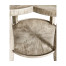 Quatrefoil Lamp Table in Rustic Grey