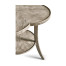 Quatrefoil Lamp Table in Rustic Grey