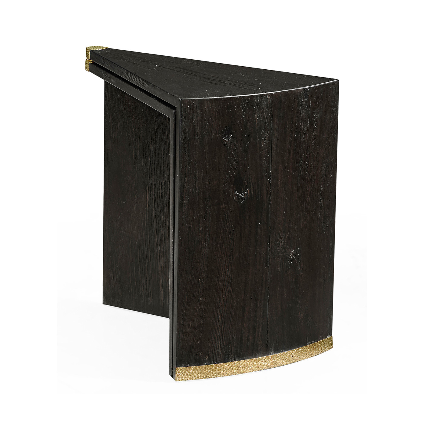 Dark Ale Semicircular Retracting Side Table