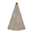 Rustic Grey Simicircular Retracting Side Table