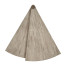 Rustic Grey Simicircular Retracting Side Table