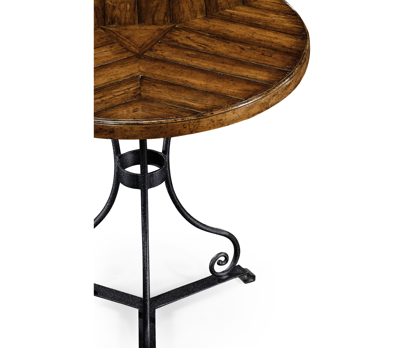 Country Walnut Style Parquet Table