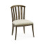 Casual Slat Upholstered Side Chair