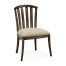 Casual Slat Upholstered Side Chair