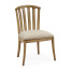 Casual Slat Upholstered Side Chair