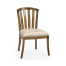 Casual Slat Upholstered Side Chair
