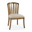 Casual Slat Upholstered Side Chair