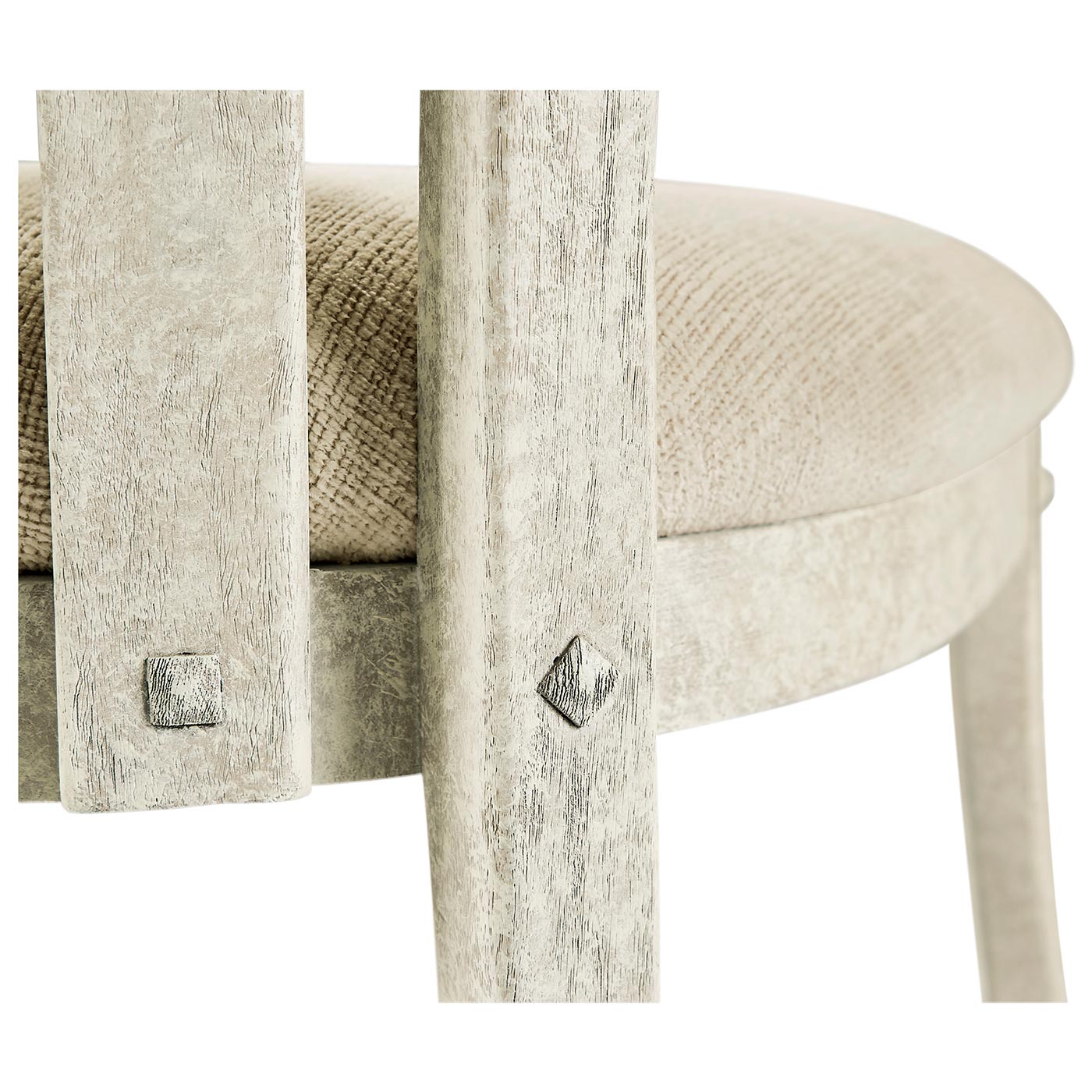 Casual Slat Upholstered Side Chair
