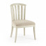 Casual Slat Upholstered Side Chair