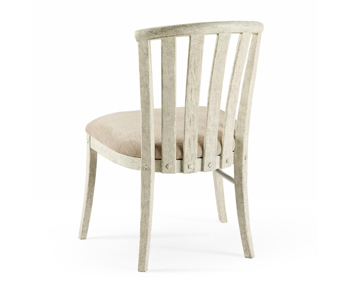 Casual Slat Upholstered Side Chair
