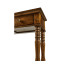 Country Walnut Parquet Double Console Table