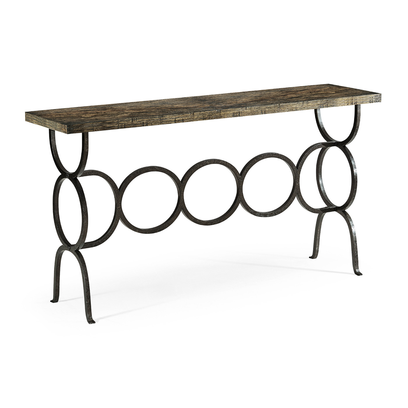 Casual Console Table with Iron Base