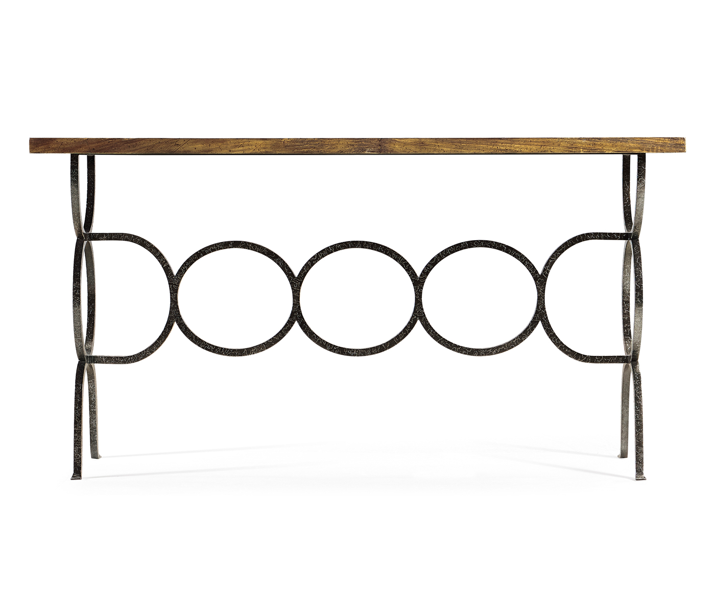 Casual Console Table with Iron Base