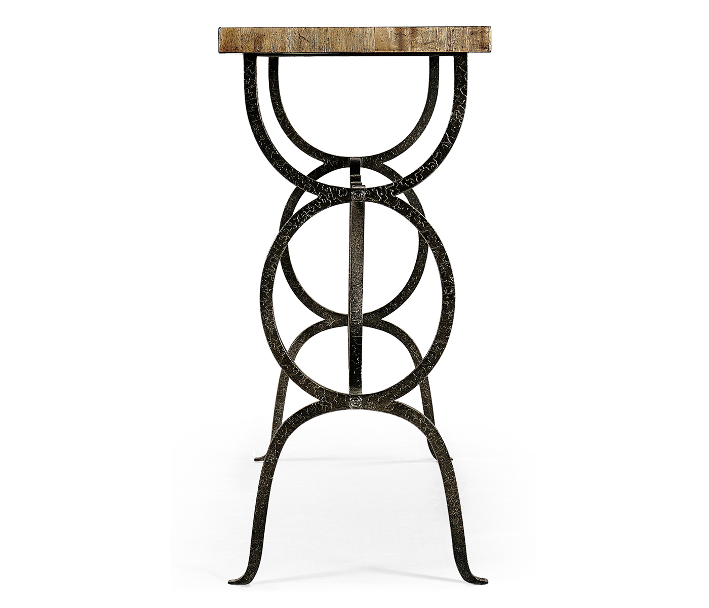 Casual Console Table with Iron Base