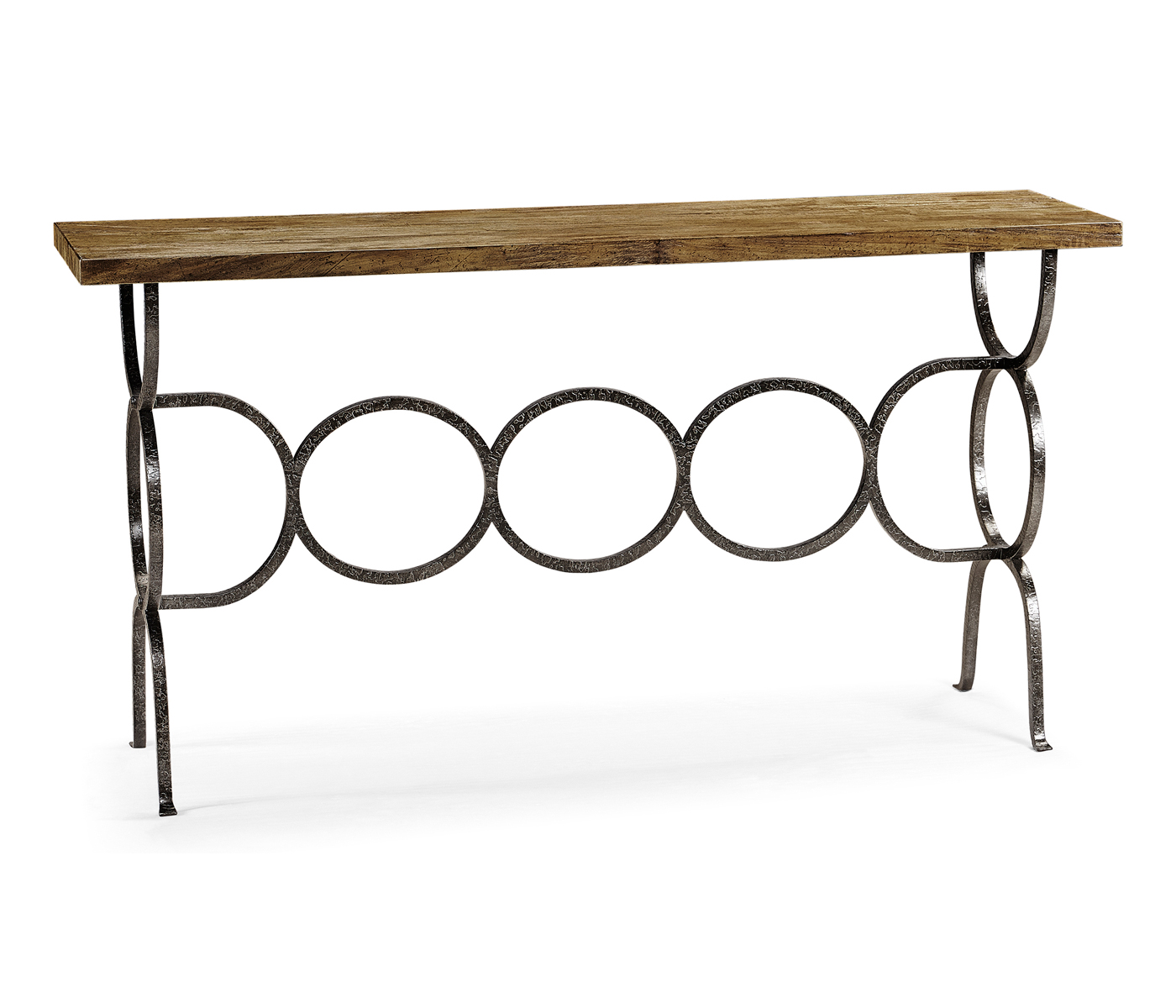 Casual Console Table with Iron Base