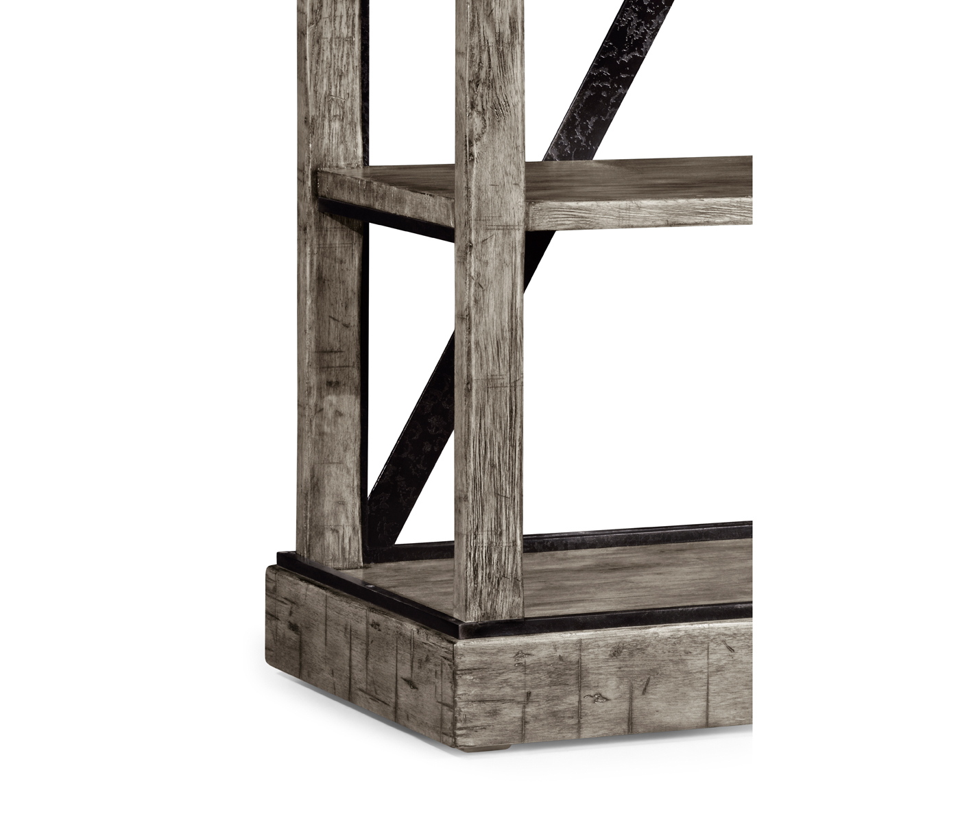 Antique Dark Grey Étagère or Bookcase