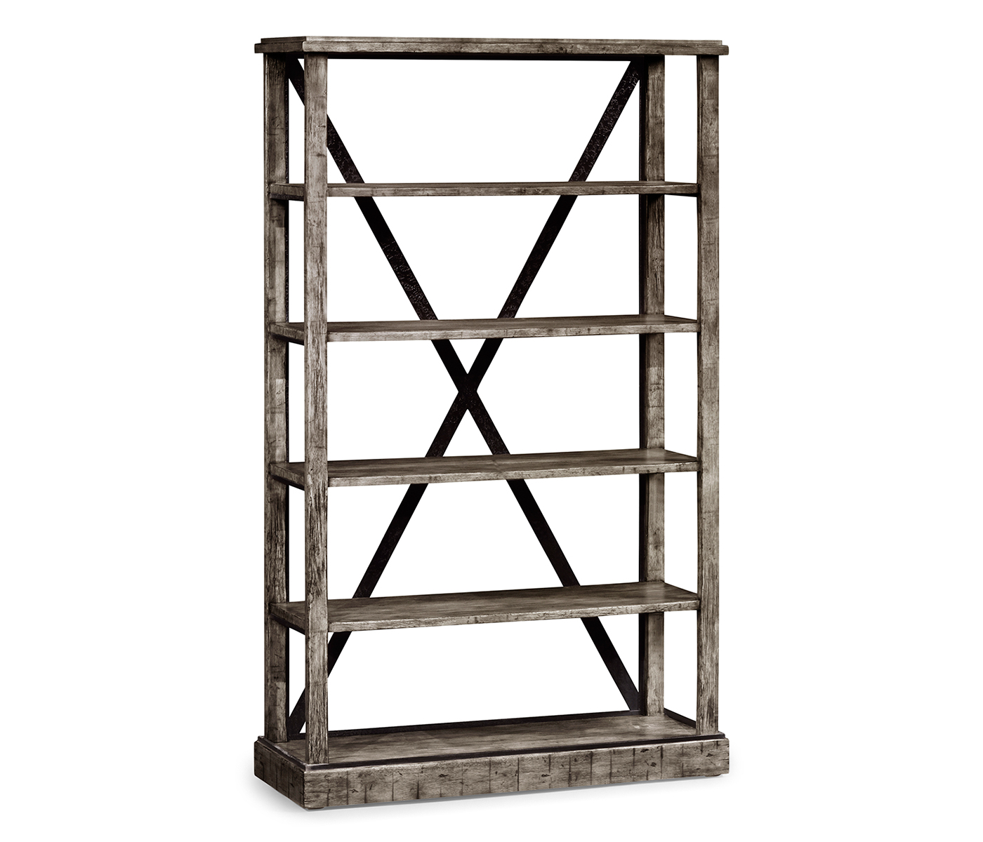 Antique Dark Grey Étagère or Bookcase