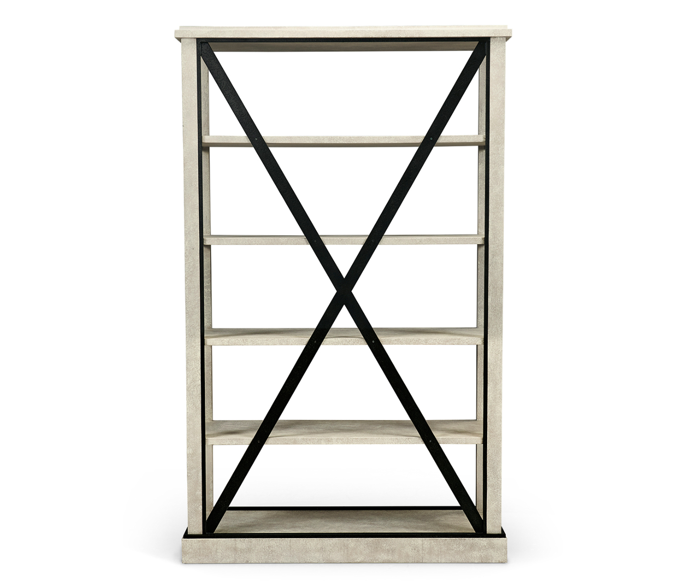 Whitewash Driftwood Étagère or Bookcase