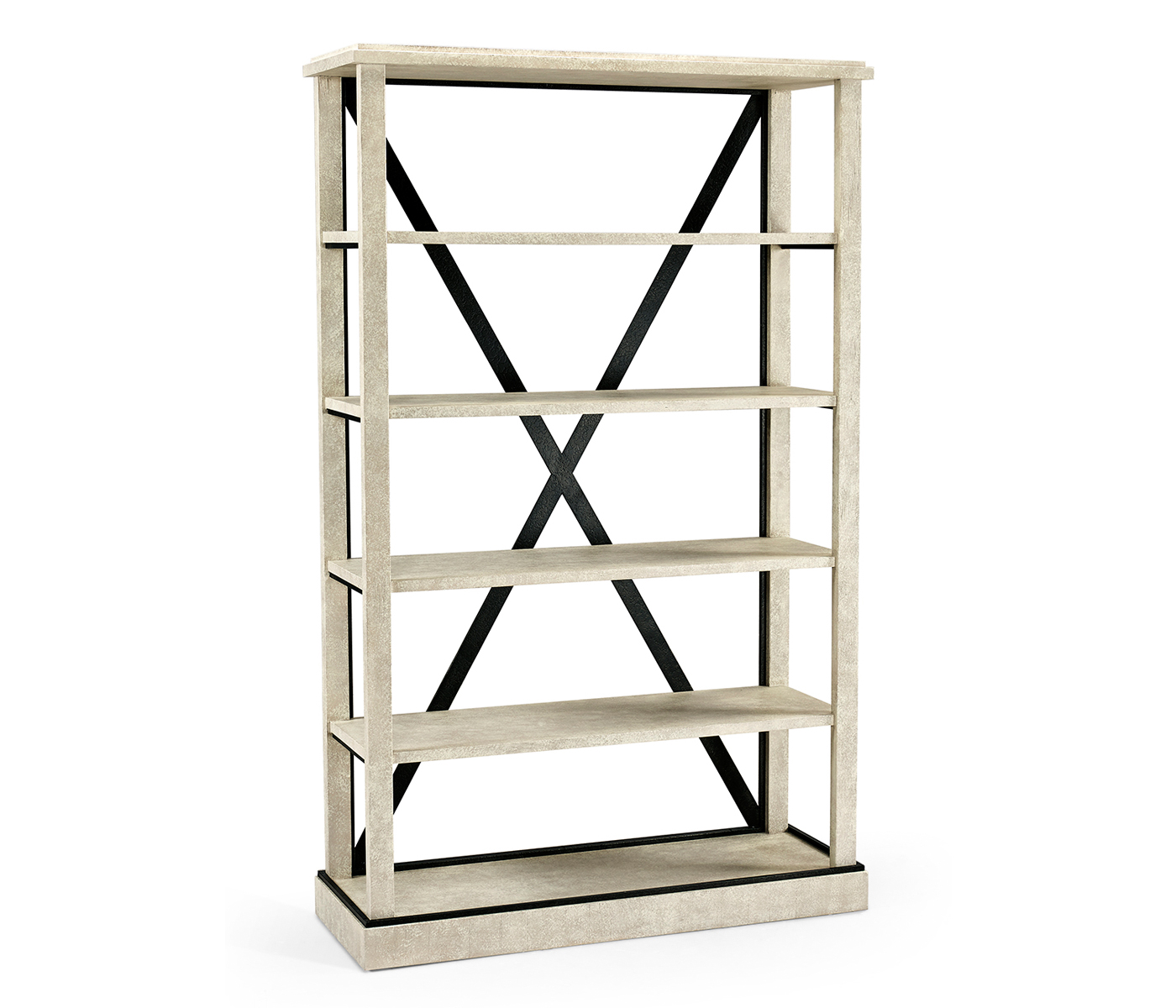 Whitewash Driftwood Étagère or Bookcase