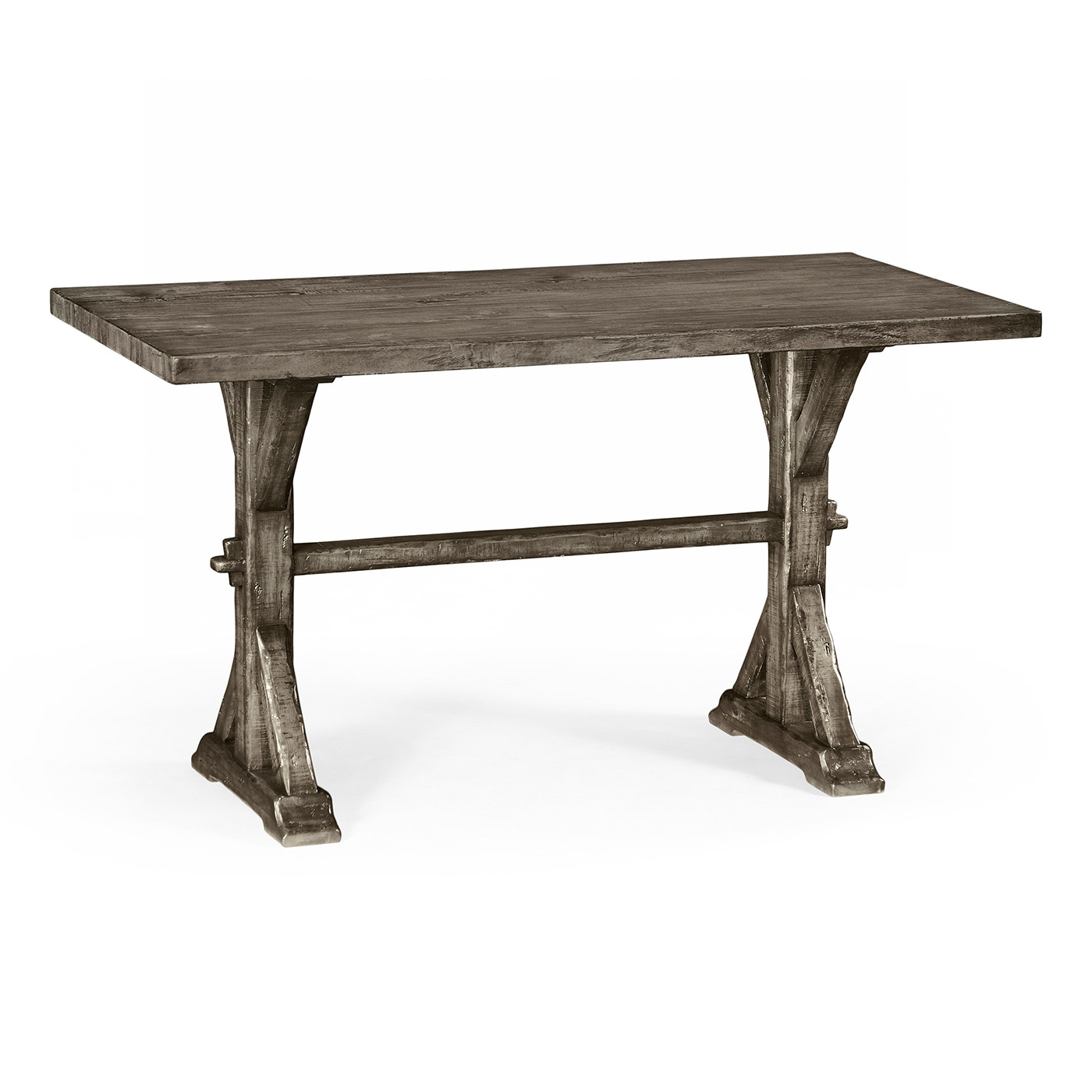 Solid Antique Dark Grey Dining Table 54