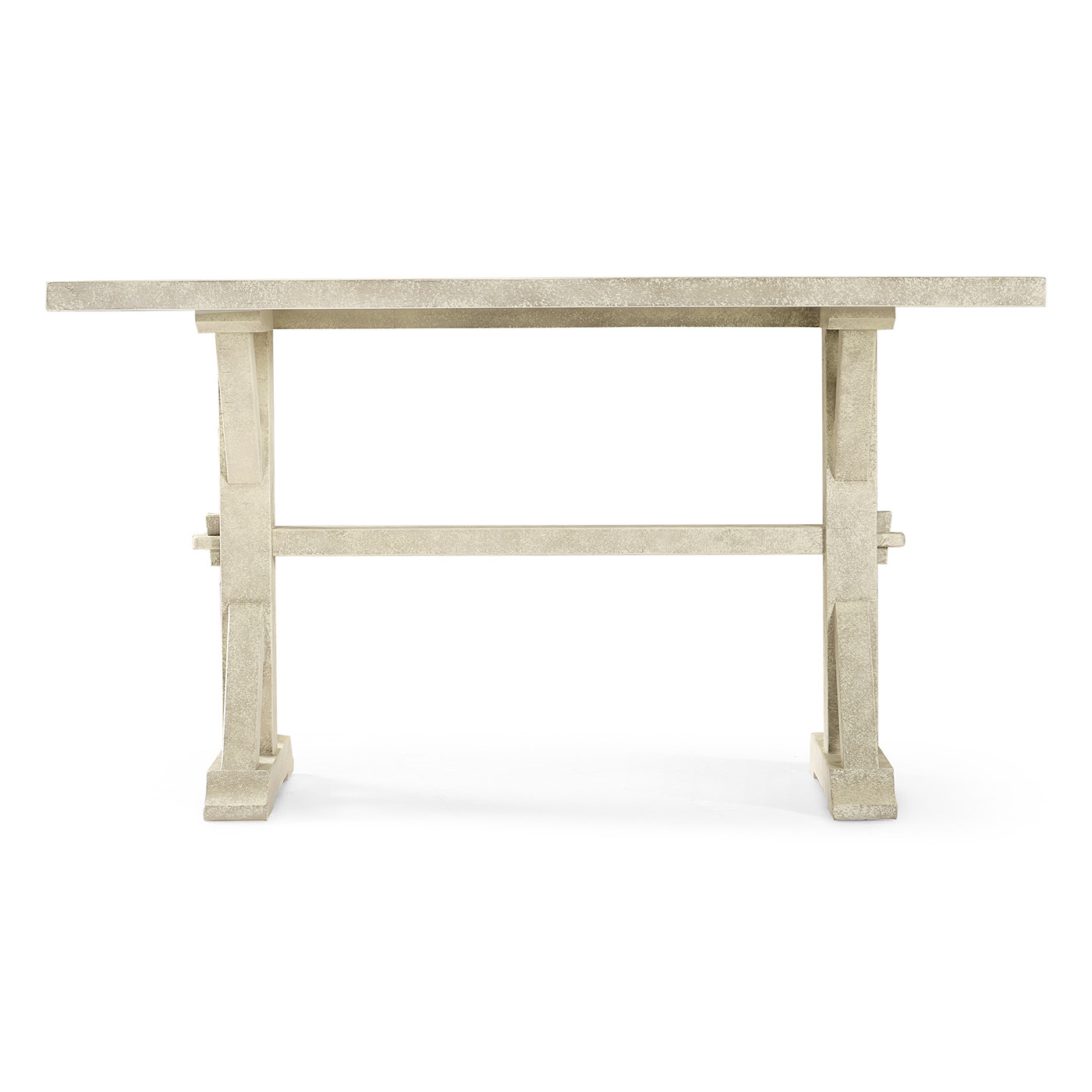 Solid Whitewash Driftwood Dining Table 54