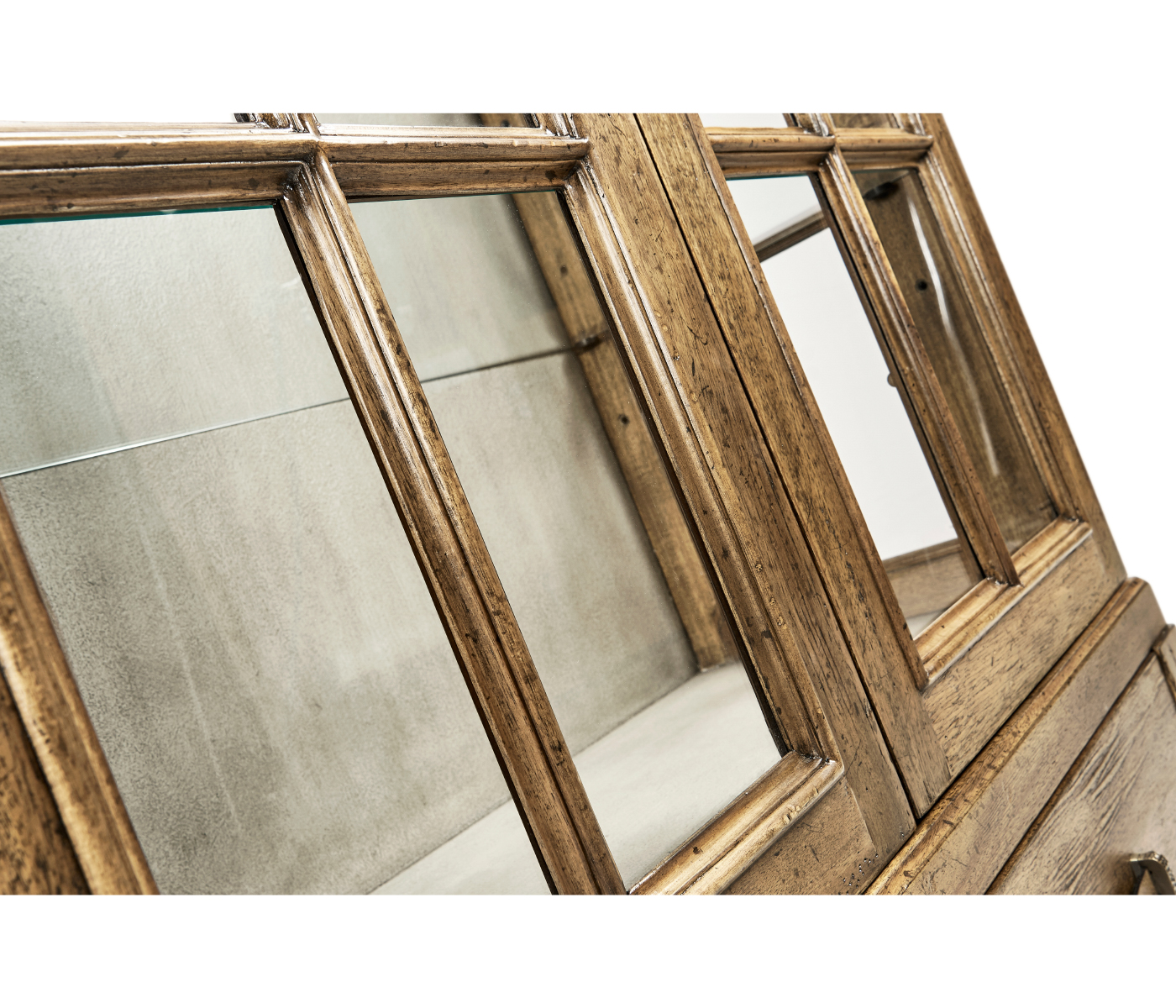 Casual Plank Medium Driftwood Tall Glazed Cabinet