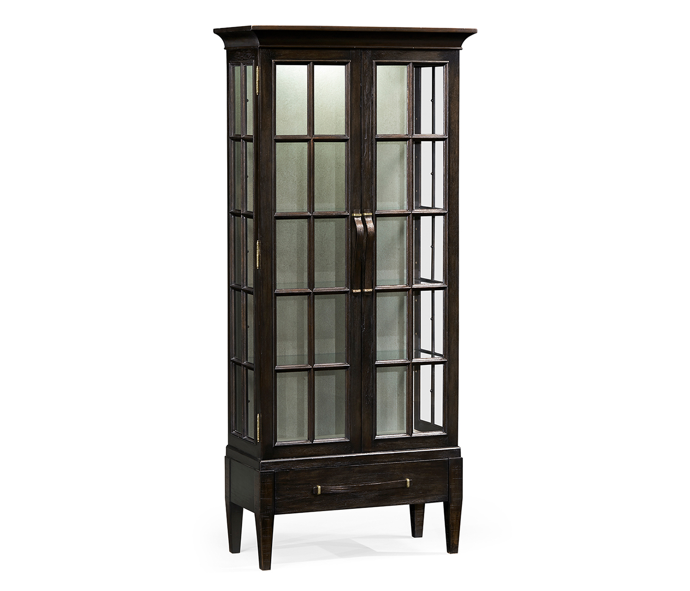 Casual Plank Dark Ale Tall Glazed Cabinet