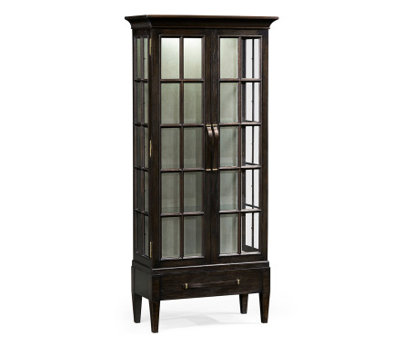 Casual Plank Dark Ale Tall Glazed Cabinet