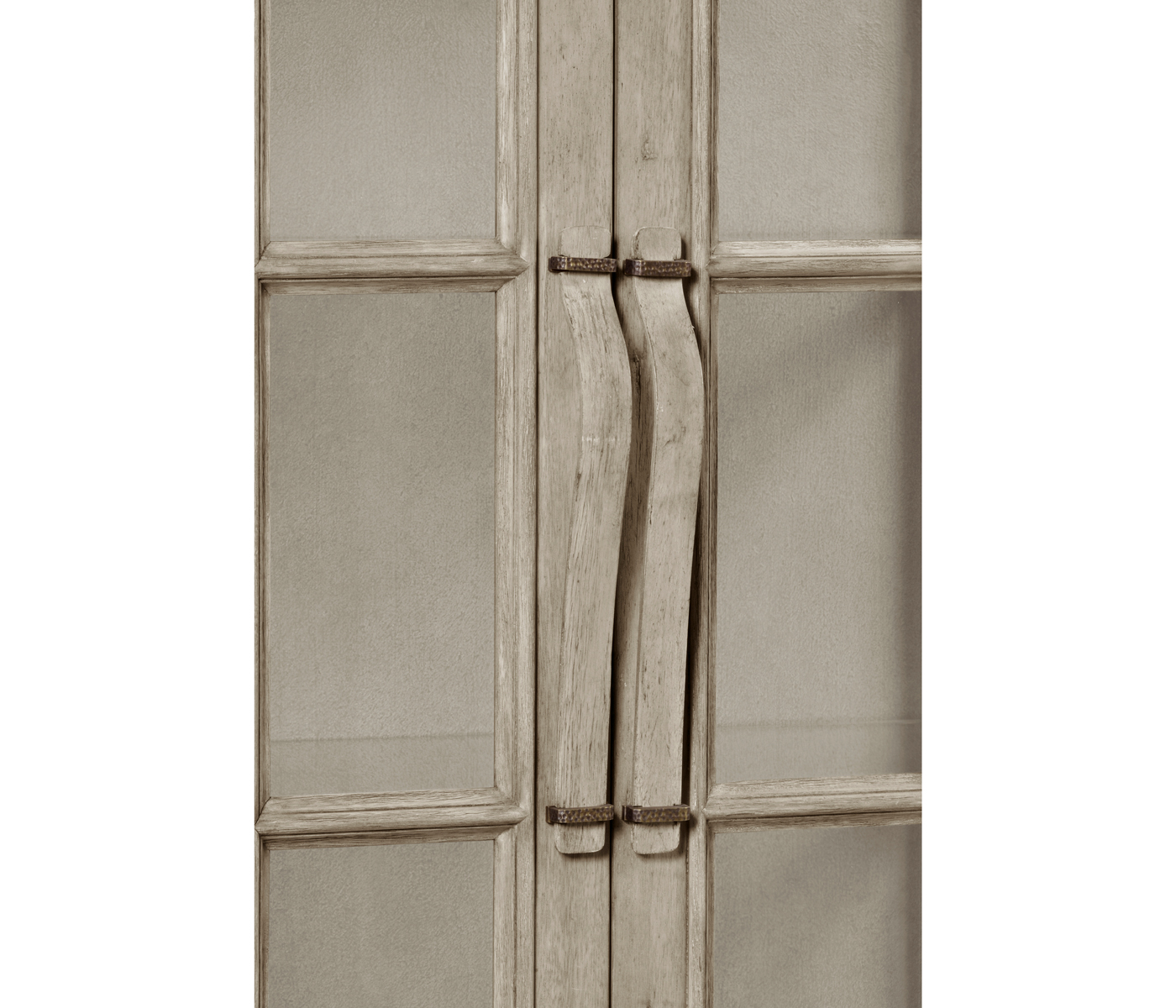 Casual Plank Rustic Grey Tall Glazed Cabinet
