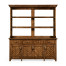Country Walnut Parquet Welsh Dresser with Strap Handles